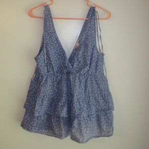 Floral Ruffle Tank by American Eagle